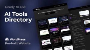 AI Tools Directory Pre-built WordPress Website