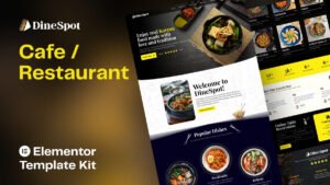 dinespot elementor kit DineSpot - Restaurant Website Elementor Template Kit