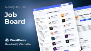 job board Wordpress site Job Board Pre-built WordPress Website