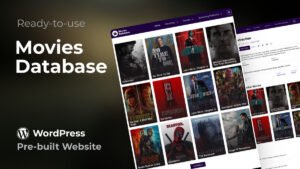 Movies Database Pre-built WordPress Website