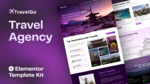 travelgo elementor kit TravelGo - Travel Agency Website Elementor Template Kit